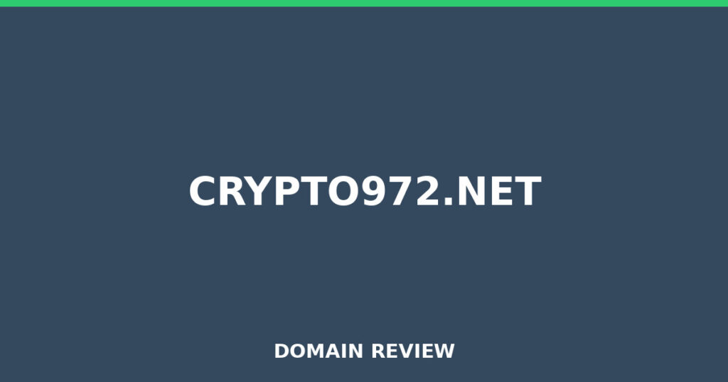 CRYPTO972.NET review 2026 - Domain review placeholder image for crypto972.net