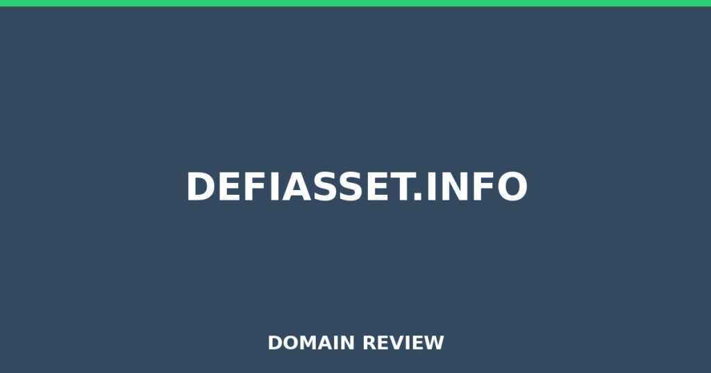 DEFIASSET.INFO review 2026 - Domain review placeholder image for defiasset.info