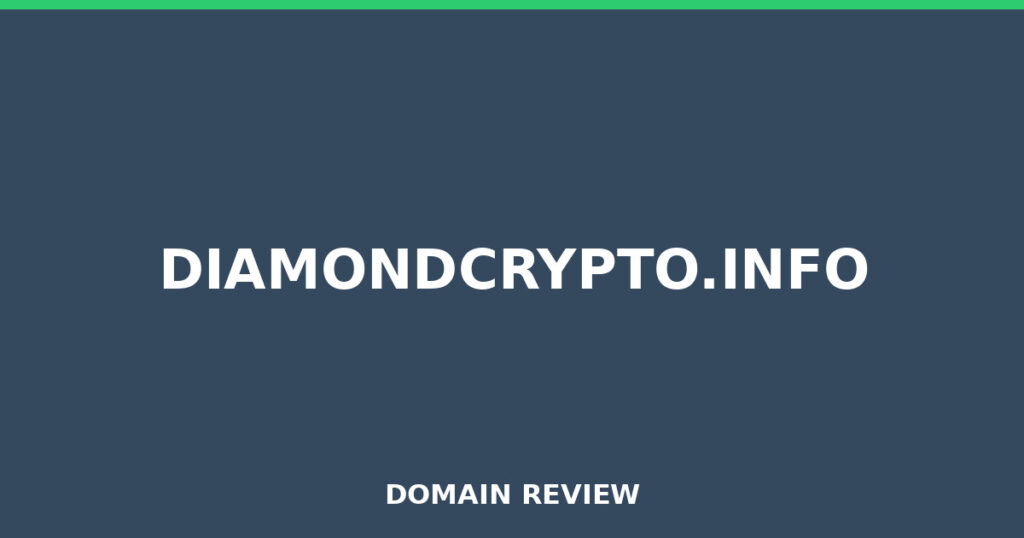 DIAMONDCRYPTO.INFO review 2026 - Domain review placeholder image for diamondcrypto.info
