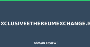 exclusiveethereumexchange.io Review 2026 – Detailed Analysis