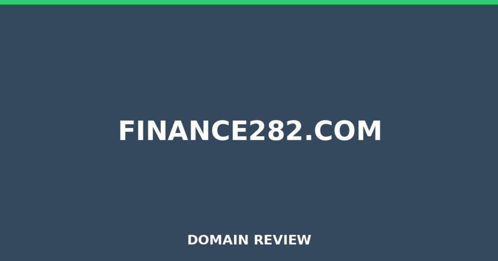 FINANCE282.COM review 2026 - Domain review placeholder image for finance282.com