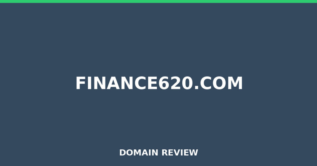 FINANCE620.COM review 2026 - Domain review placeholder image for finance620.com