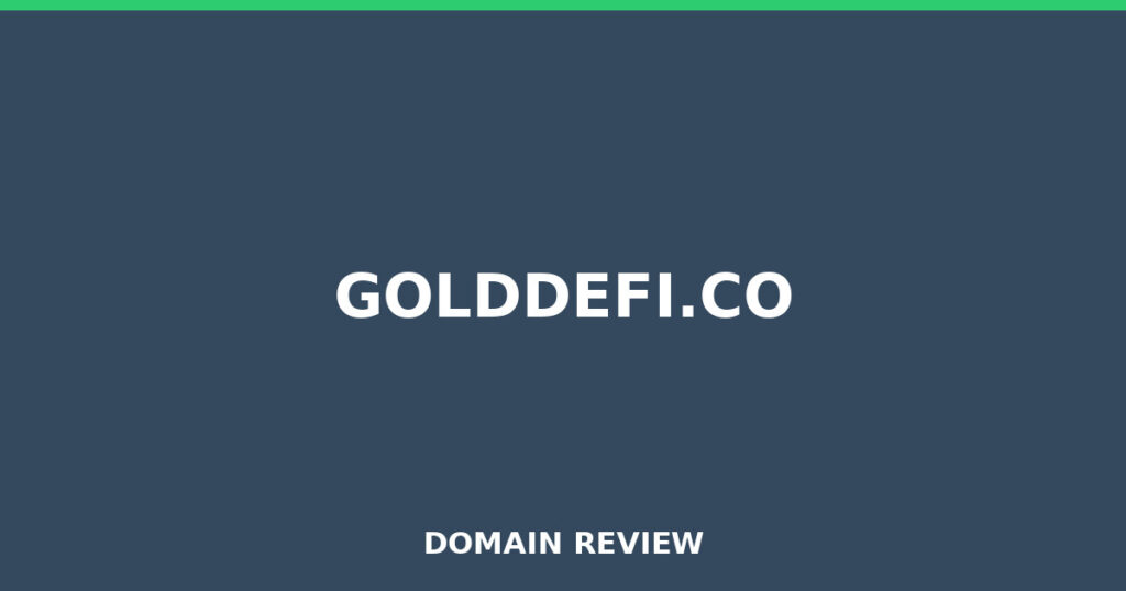 GOLDDEFI.CO review 2026 - Domain review placeholder image for golddefi.co
