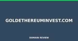 goldethereuminvest.com Review 2026 – Detailed Analysis