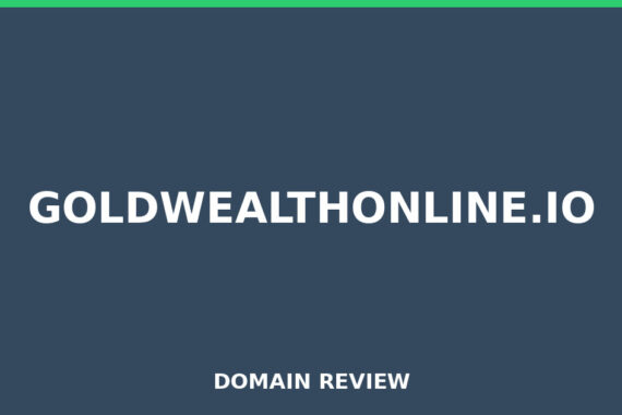 GOLDWEALTHONLINE.IO review 2026 - Domain review placeholder image for goldwealthonline.io