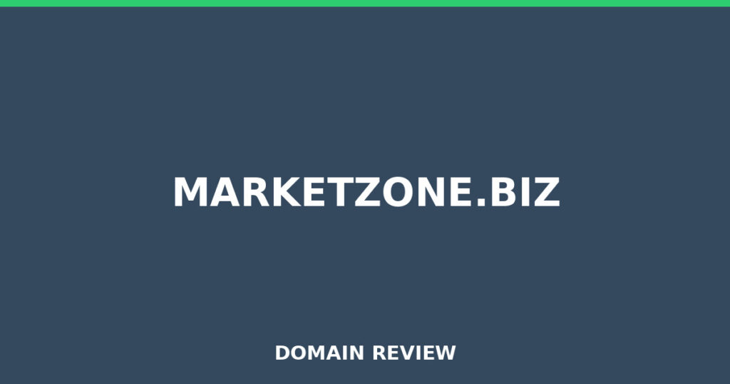 MARKETZONE.BIZ review 2026 - Domain review placeholder image for marketzone.biz