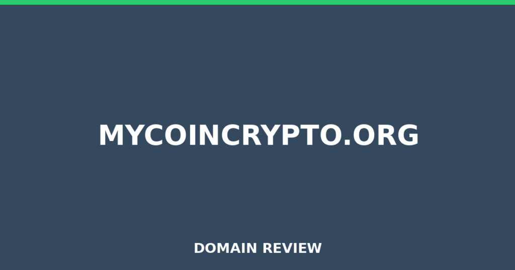 MYCOINCRYPTO.ORG review 2026 - Domain review placeholder image for mycoincrypto.org