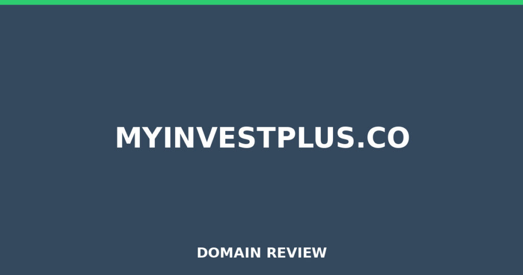 MYINVESTPLUS.CO review 2026 - Domain review placeholder image for myinvestplus.co