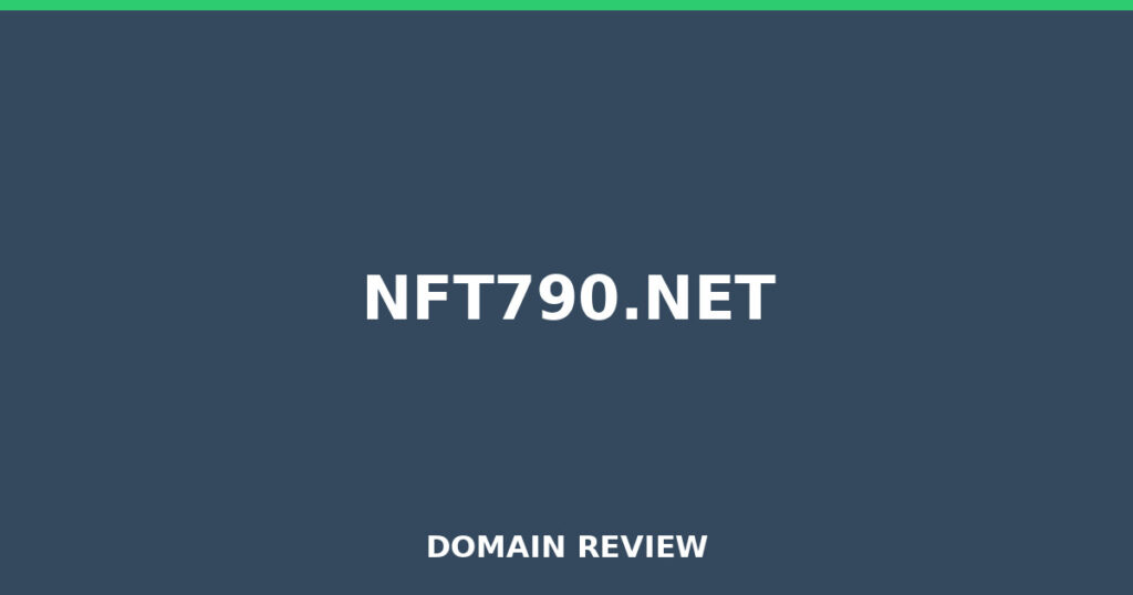 NFT790.NET review 2026 - Domain review placeholder image for nft790.net
