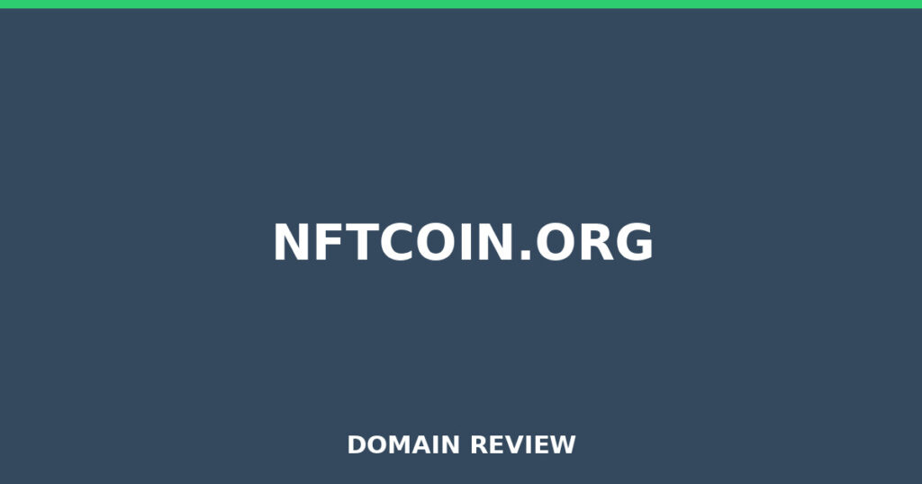 NFTCOIN.ORG review 2026 - Domain review placeholder image for nftcoin.org