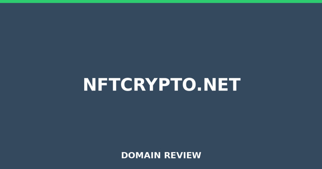 NFTCRYPTO.NET review 2026 - Domain review placeholder image for nftcrypto.net