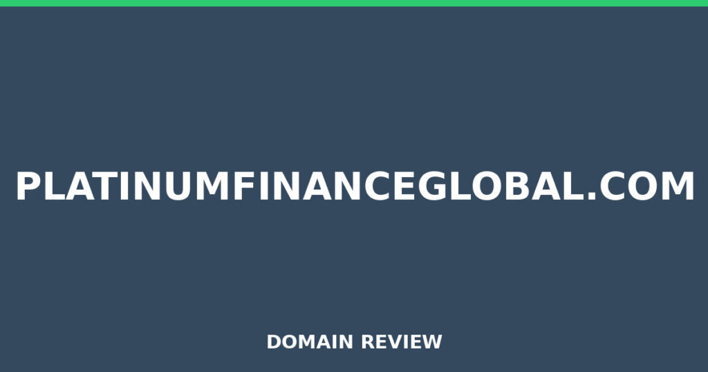 PLATINUMFINANCEGLOBAL.COM review 2026 - Domain review placeholder image for platinumfinanceglobal.com