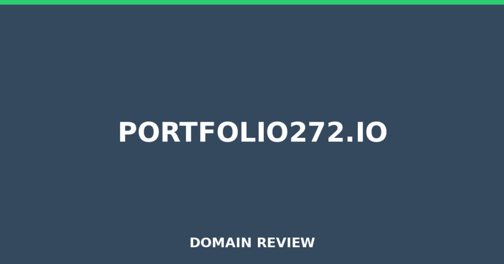 PORTFOLIO272.IO review 2026 - Domain review placeholder image for portfolio272.io