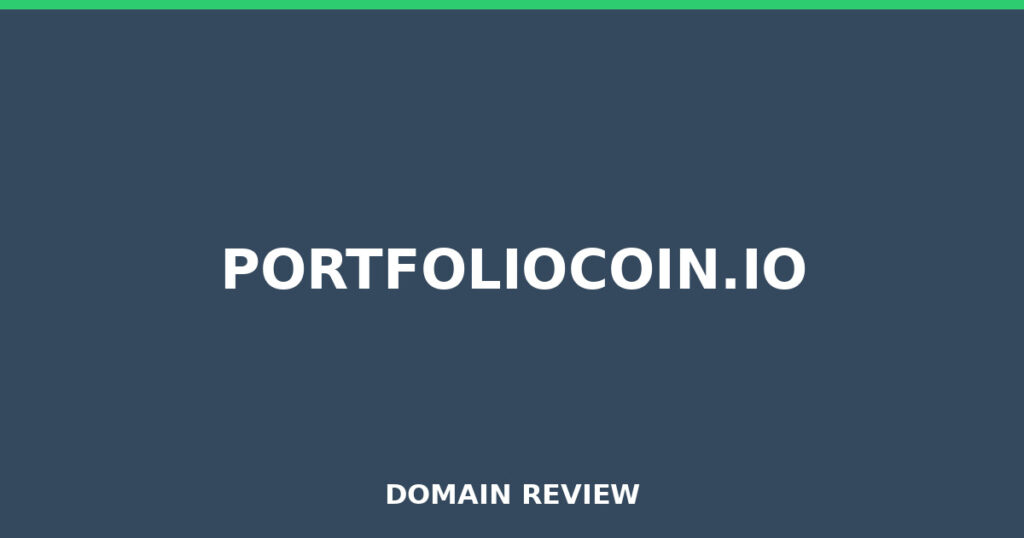 PORTFOLIOCOIN.IO review 2026 - Domain review placeholder image for portfoliocoin.io