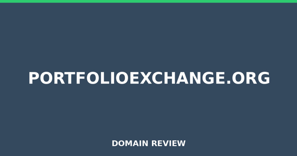 PORTFOLIOEXCHANGE.ORG review 2026 - Domain review placeholder image for portfolioexchange.org