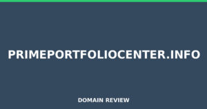 primeportfoliocenter.info 2026 Review – Legitimacy Check