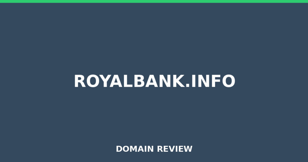ROYALBANK.INFO review 2026 - Domain review placeholder image for royalbank.info