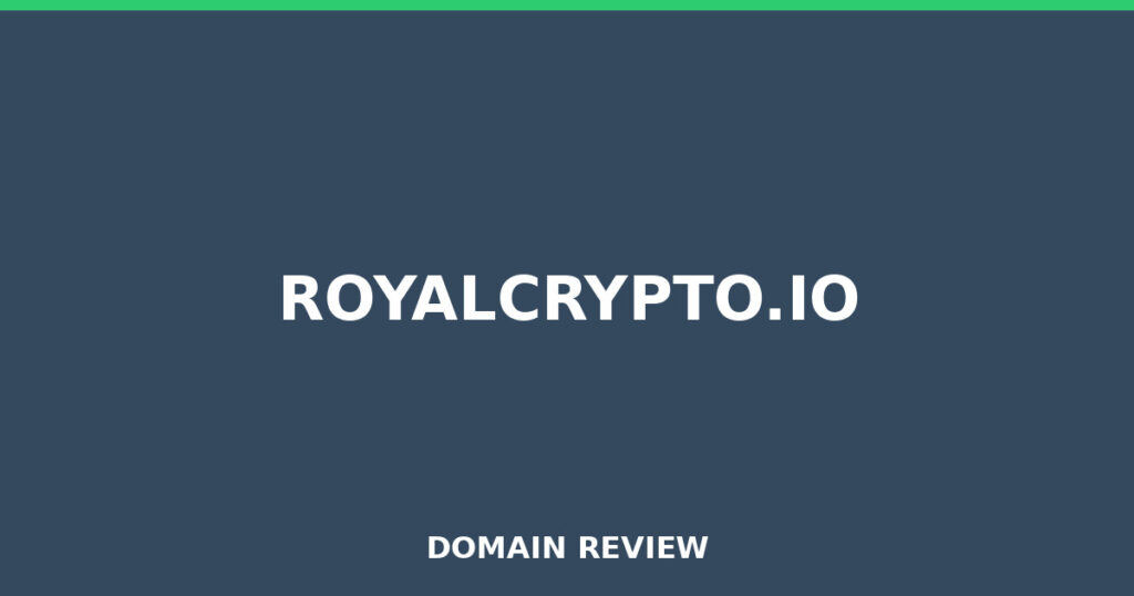 ROYALCRYPTO.IO review 2026 - Domain review placeholder image for royalcrypto.io