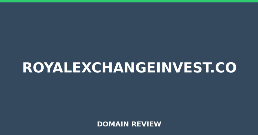 ROYALEXCHANGEINVEST.CO review 2026 - Domain review placeholder image for royalexchangeinvest.co
