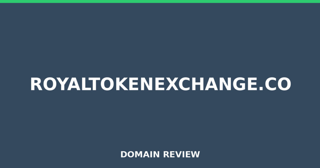 ROYALTOKENEXCHANGE.CO review 2026 - Domain review placeholder image for royaltokenexchange.co