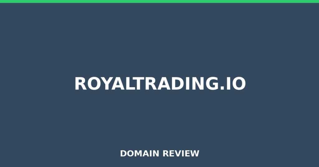 ROYALTRADING.IO review 2026 - Domain review placeholder image for royaltrading.io