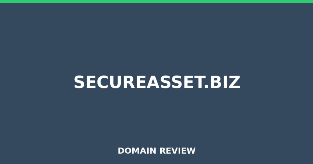 SECUREASSET.BIZ review 2026 - Domain review placeholder image for secureasset.biz