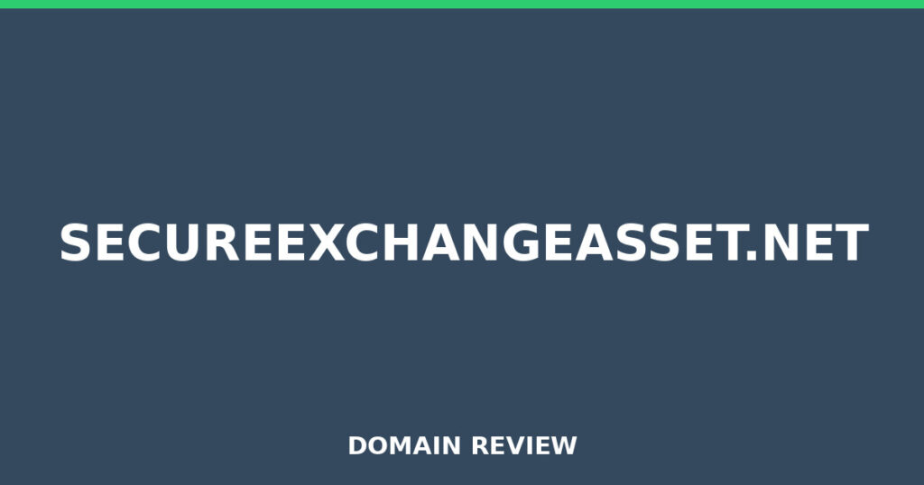 SECUREEXCHANGEASSET.NET review 2026 - Domain review placeholder image for secureexchangeasset.net