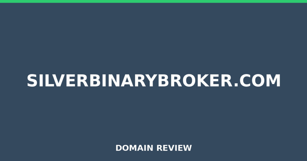 SILVERBINARYBROKER.COM-Rezension 2026 – Platzhalterbild für die Domain-Rezension für silverbinarybroker.com