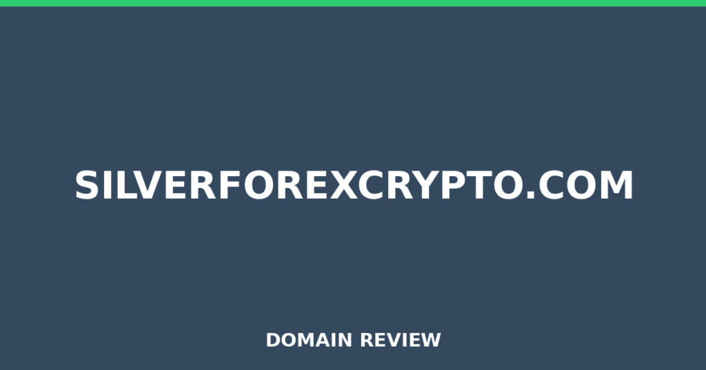 SILVERFOREXCRYPTO.COM review 2026 - Domain review placeholder image for silverforexcrypto.com