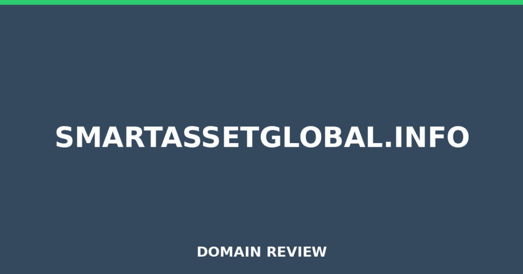 SMARTASSETGLOBAL.INFO review 2026 - Domain review placeholder image for smartassetglobal.info