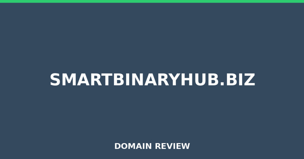 SMARTBINARYHUB.BIZ review 2026 - Domain review placeholder image for smartbinaryhub.biz