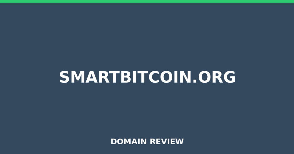 SMARTBITCOIN.ORG review 2026 - Domain review placeholder image for smartbitcoin.org