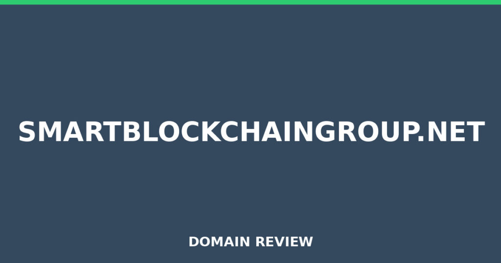 SMARTBLOCKCHAINGROUP.NET review 2026 - Domain review placeholder image for smartblockchaingroup.net