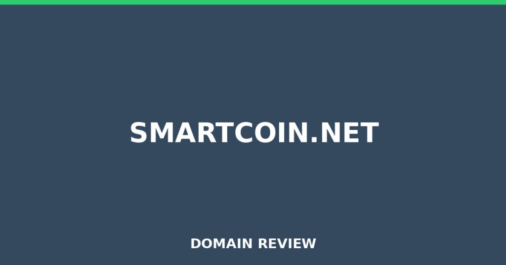 SMARTCOIN.NET review 2026 - Domain review placeholder image for smartcoin.net