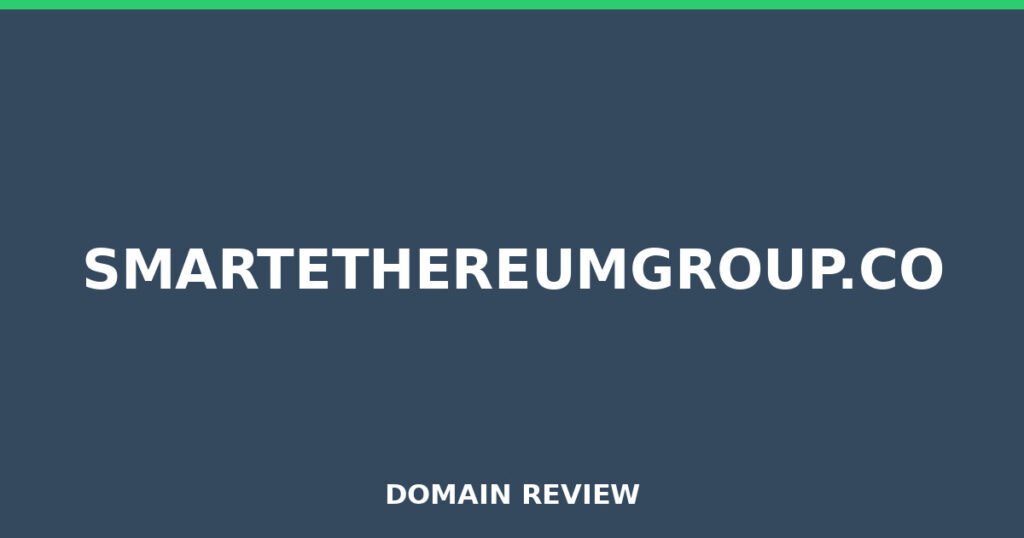 SMARTETHEREUMGROUP.CO review 2026 - Domain review placeholder image for smartethereumgroup.co