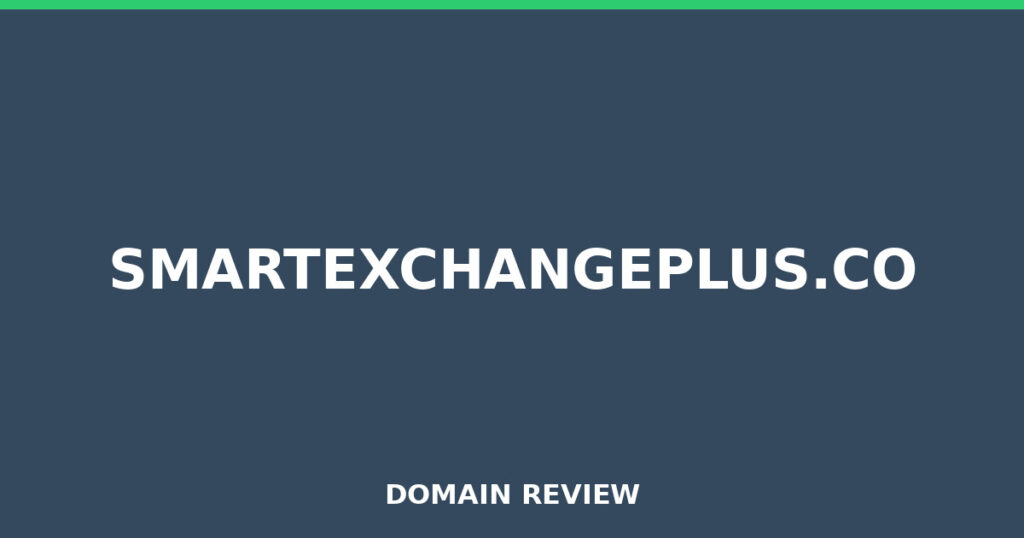 SMARTEXCHANGEPLUS.CO review 2026 - Domain review placeholder image for smartexchangeplus.co
