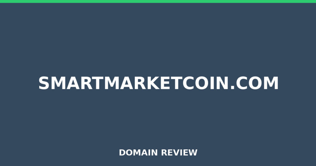 SMARTMARKETCOIN.COM review 2026 - Domain review placeholder image for smartmarketcoin.com