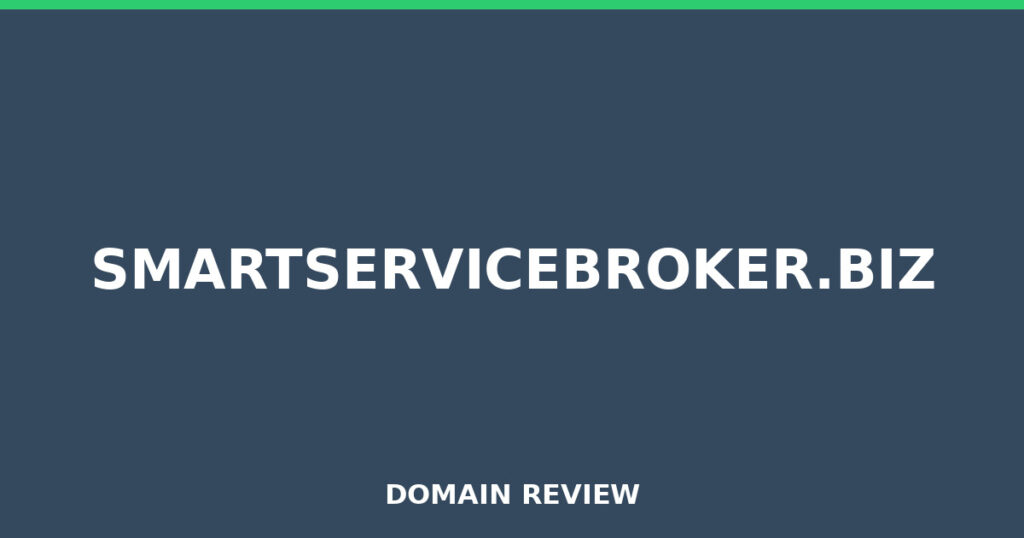 SMARTSERVICEBROKER.BIZ review 2026 - Domain review placeholder image for smartservicebroker.biz