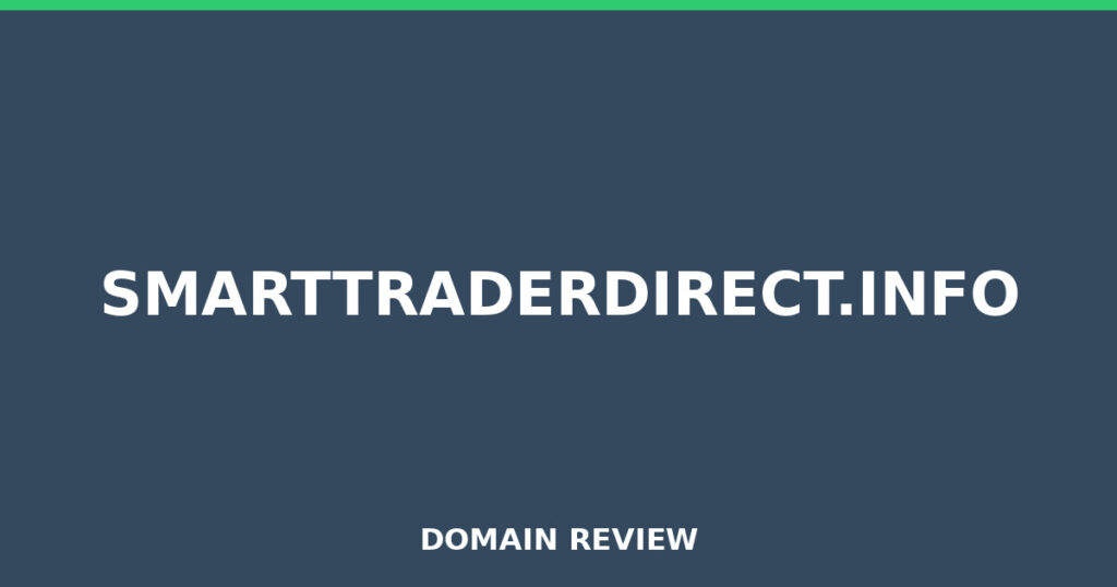 SMARTTRADERDIRECT.INFO review 2026 - Domain review placeholder image for smarttraderdirect.info