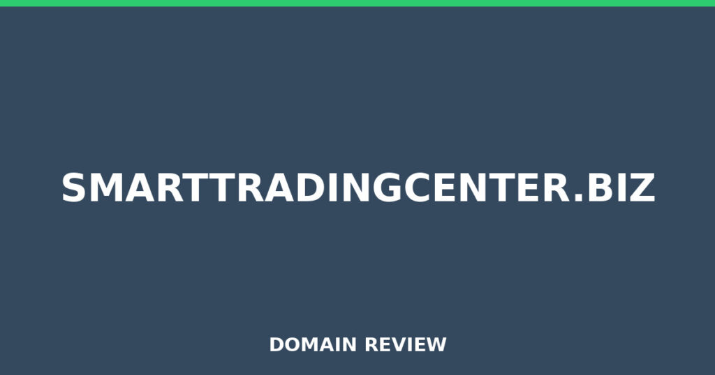 SMARTTRADINGCENTER.BIZ review 2026 - Domain review placeholder image for smarttradingcenter.biz