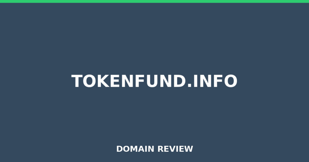 TOKENFUND.INFO review 2026 - Domain review placeholder image for tokenfund.info