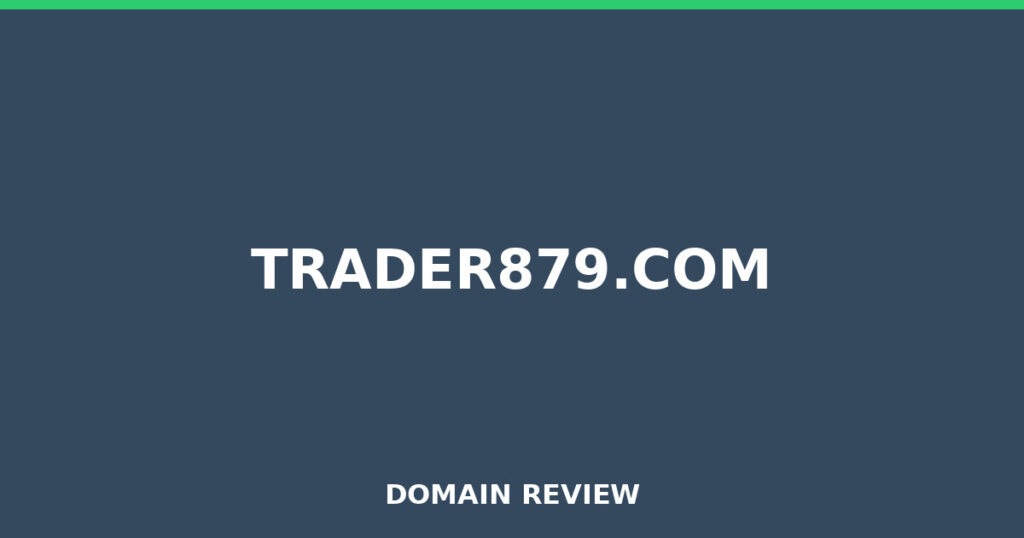 TRADER879.COM review 2026 - Domain review placeholder image for trader879.com