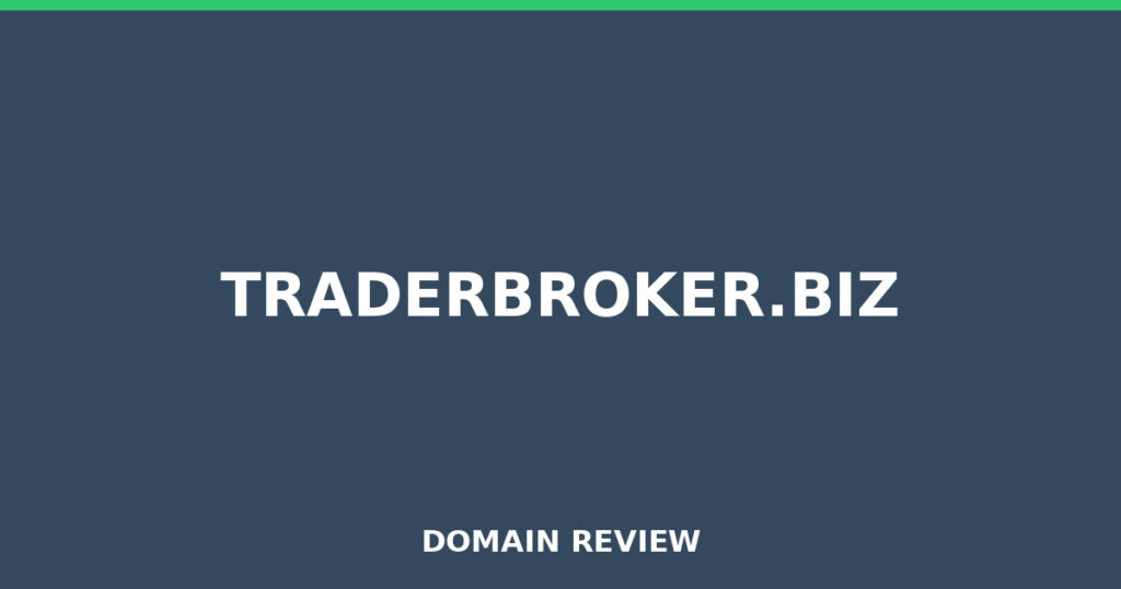 TRADERBROKER.BIZ review 2026 - Domain review placeholder image for traderbroker.biz
