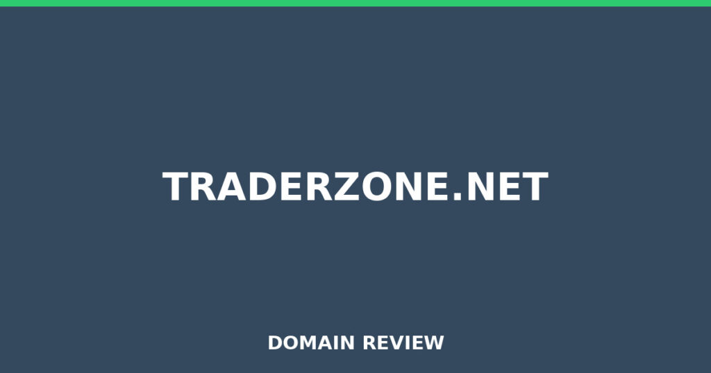 TRADERZONE.NET review 2026 - Domain review placeholder image for traderzone.net