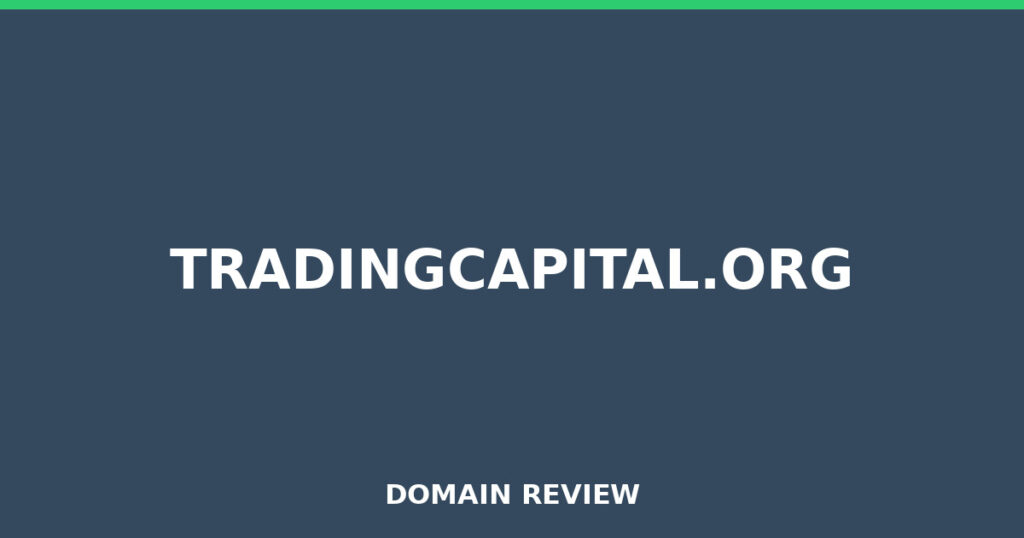 TRADINGCAPITAL.ORG review 2026 - Domain review placeholder image for tradingcapital.org