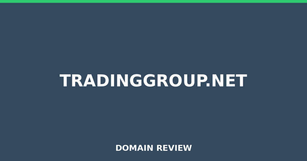 TRADINGGROUP.NET review 2026 - Domain review placeholder image for tradinggroup.net