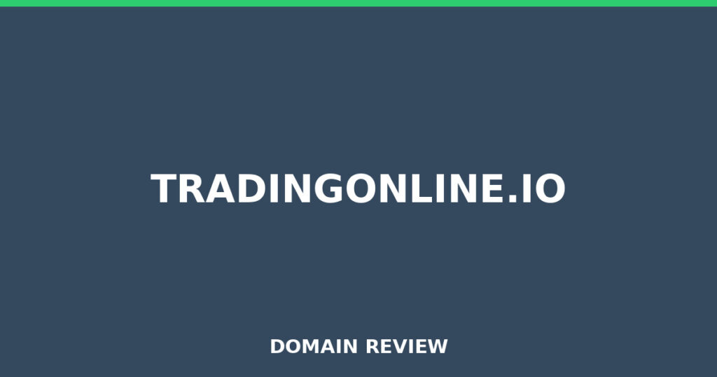 TRADINGONLINE.IO review 2026 - Domain review placeholder image for tradingonline.io