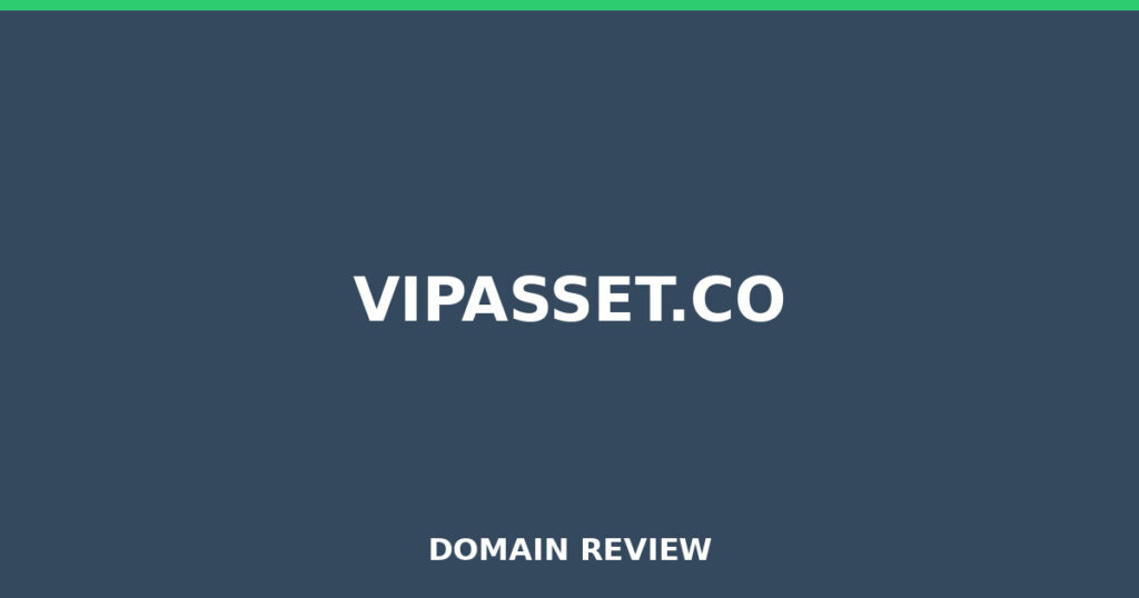 VIPASSET.CO review 2026 - Domain review placeholder image for vipasset.co