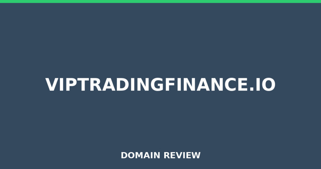 VIPTRADINGFINANCE.IO review 2026 - Domain review placeholder image for viptradingfinance.io