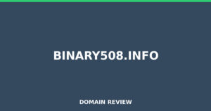 binary508.info 2026 Review – Legitimacy Check